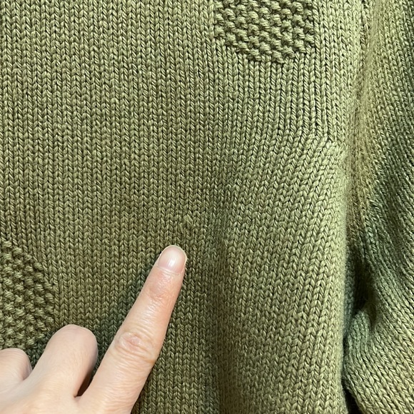 Madewell Eaton Dotted Puff Sleeve Cotton & Merino Yarn Pullover Sweater - Picture 8 of 8